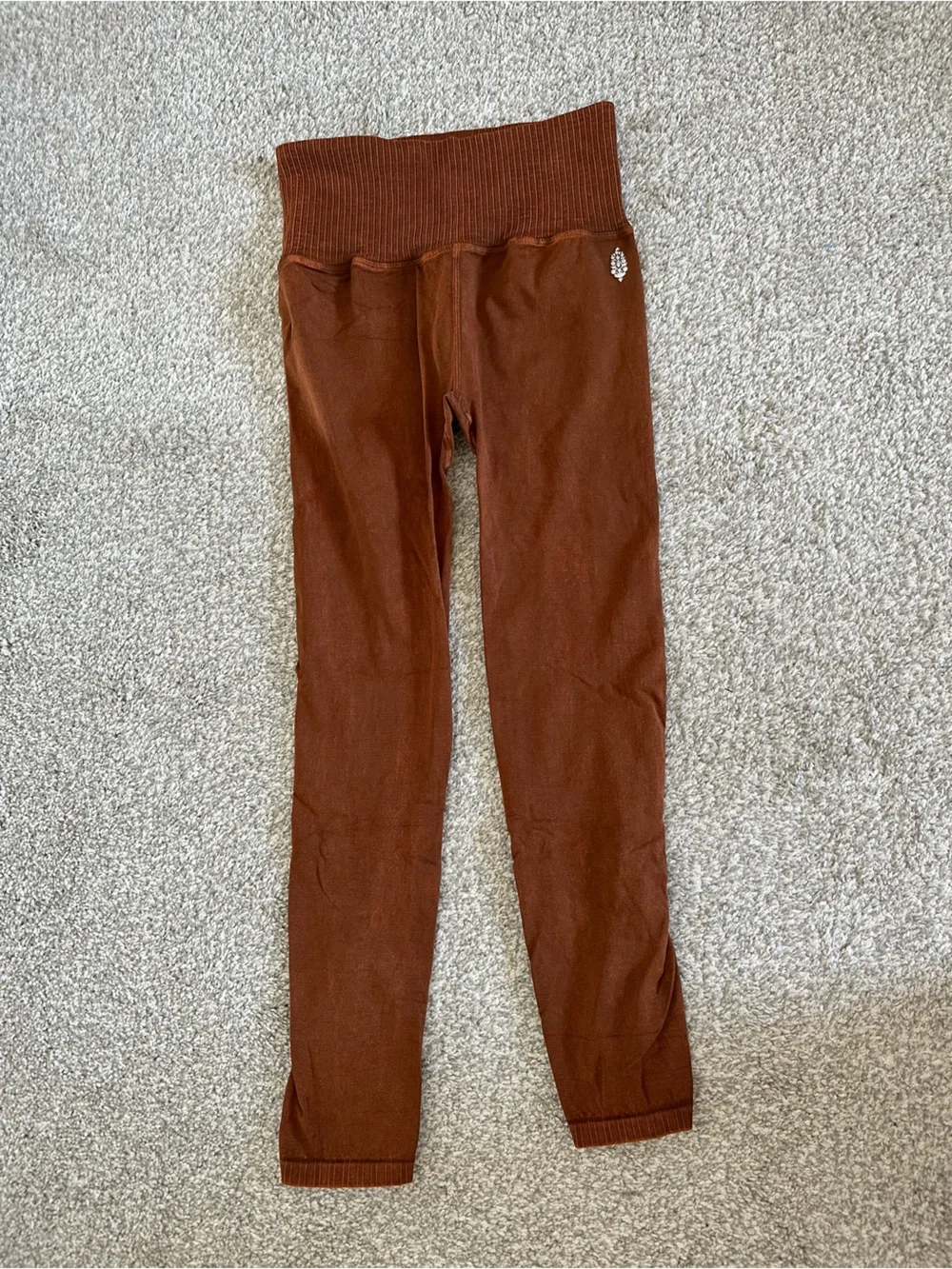 Women’s Free People Good Karma High Rise 7/8 Length Rust Legging